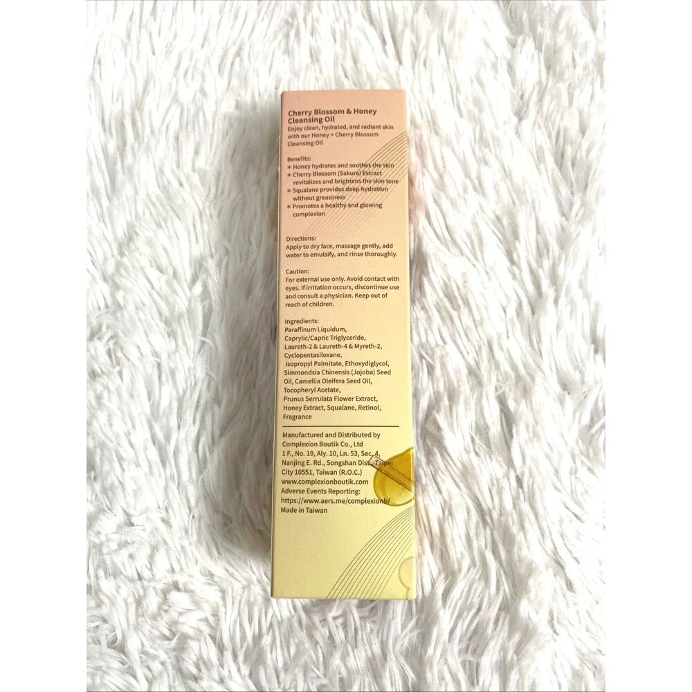 Makeup Removal Cleansing Oil For Face With Cherry Blossom & Honey  8.4oz
